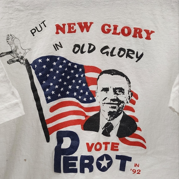 Vintage 90’s Ross Perot Single Stitch Presidential Campaign T-shirt - Picture 6 of 10